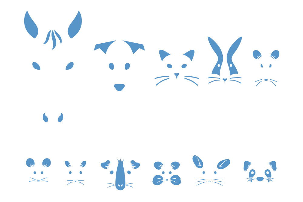 ESCCAP animal head icons